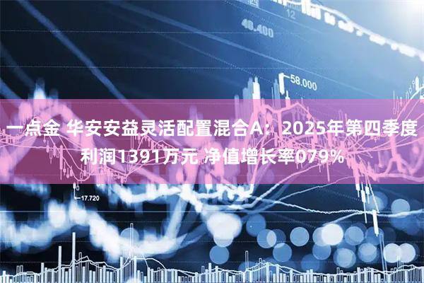 一点金 华安安益灵活配置混合A：2025年第四季度利润1391万元 净值增长率079%